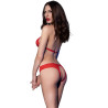 Chilirose - Body Cr 4410 Sans Entrejambre Rouge S/M